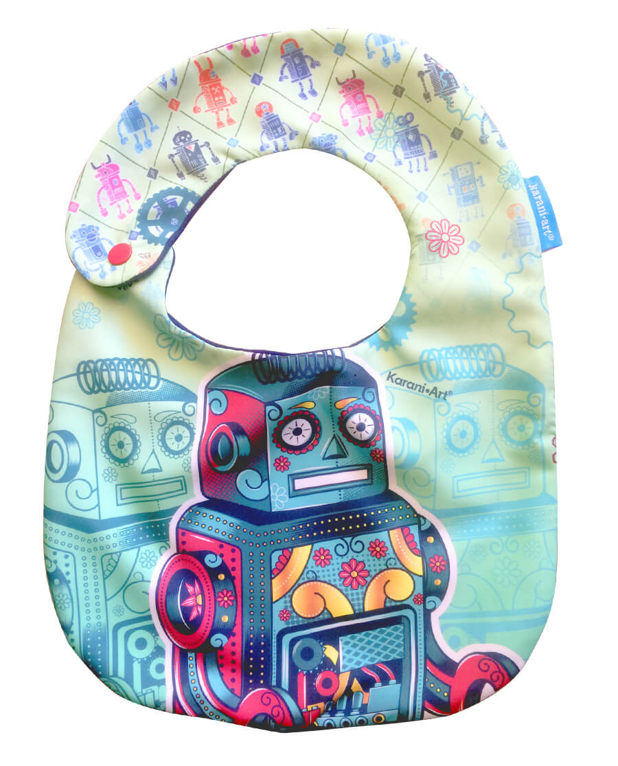 Brass Heart Bib | Unique Mexican Style for Baby