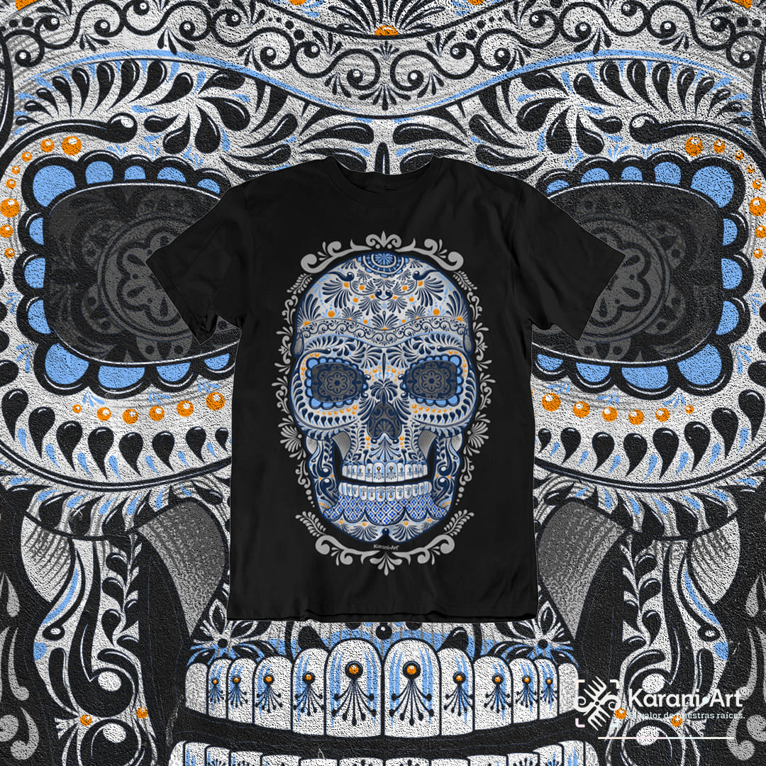 Calavera Talavera Playera para Niño | Estilo Mexicano y Divertido