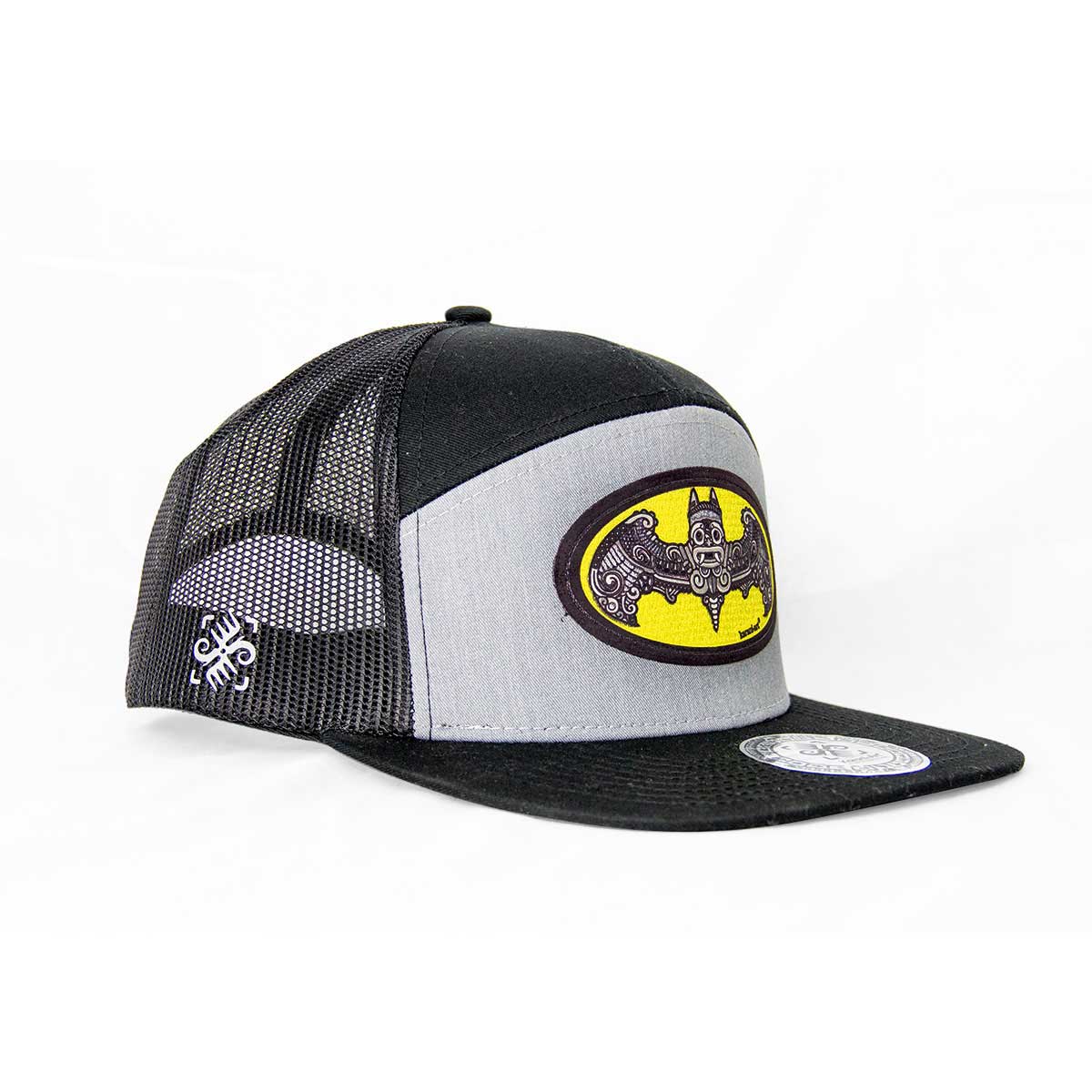 Gorra Camazotz Plana con Red negra con gris