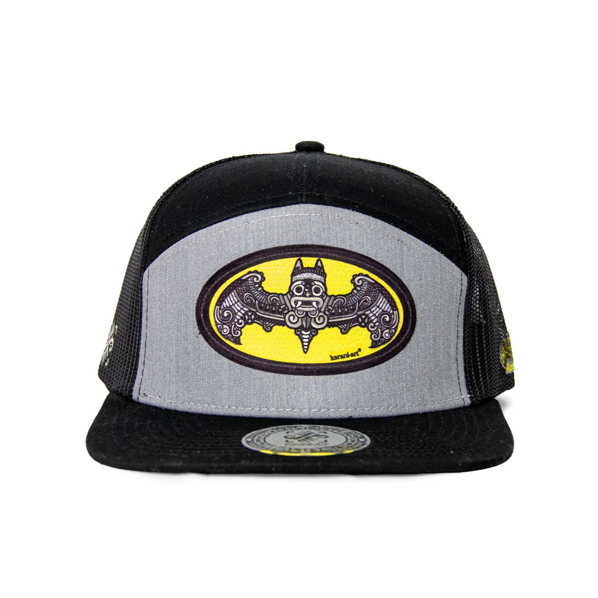 Gorra Camazotz Plana con Red negra con gris