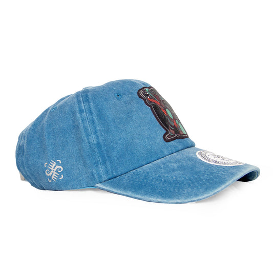 Gorra Canto a la Luna Deslavada Azul | Estilo Único con Toque Místico