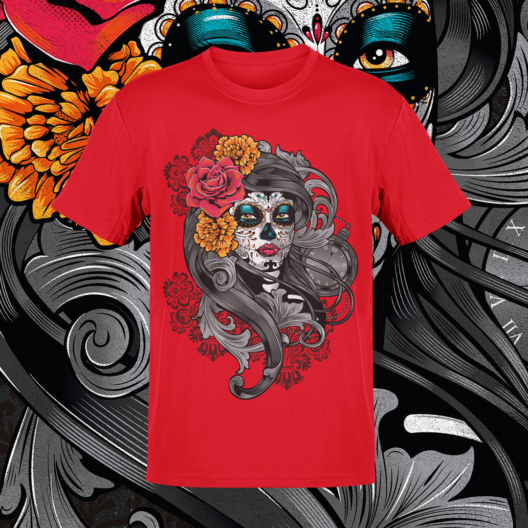 Chicana Playera para Hombre | Estilo Mexicano y Elegante