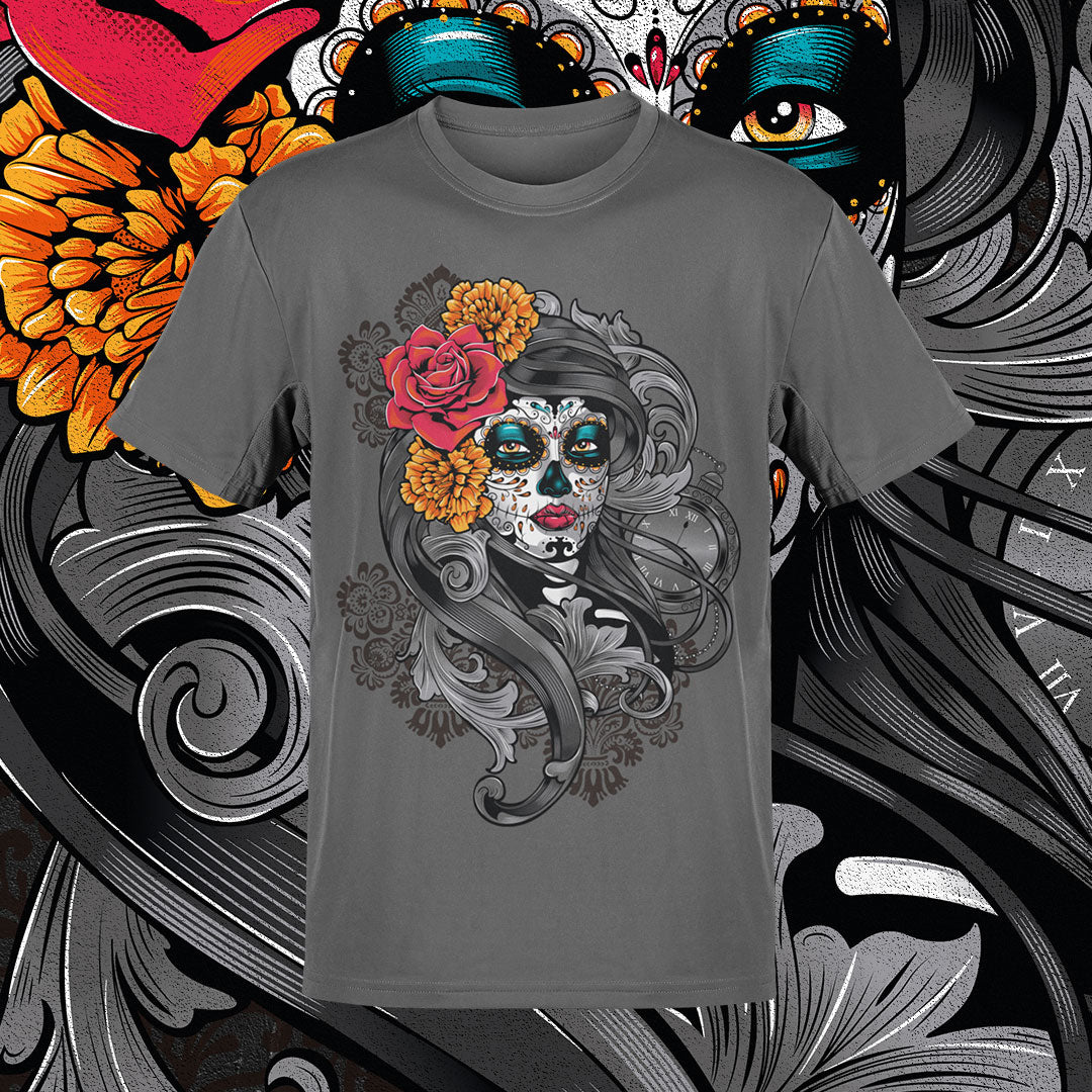 Chicana Playera para Hombre | Estilo Mexicano y Elegante