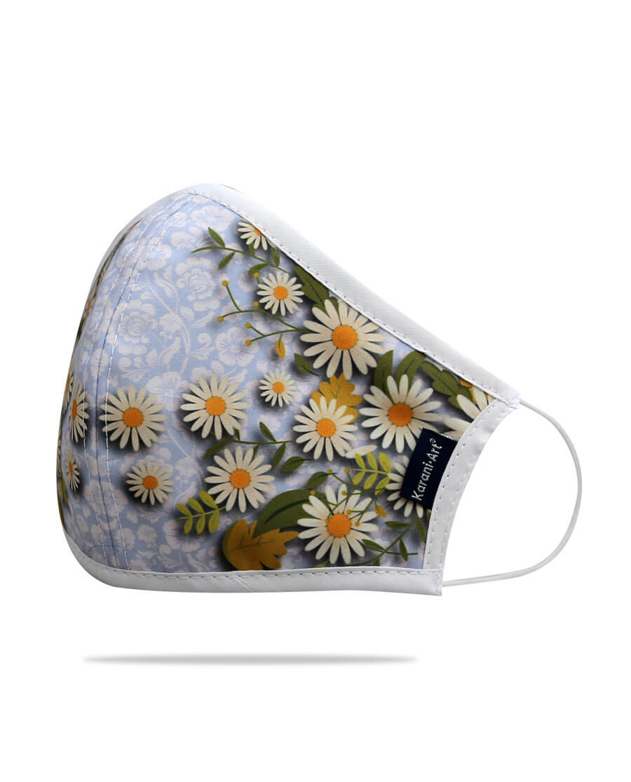 Cubrebocas Margaritas: Estilo Fresco y Protección con un Toque Floral