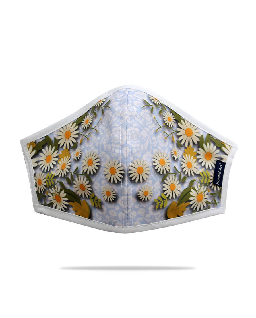Cubrebocas Margaritas: Estilo Fresco y Protección con un Toque Floral