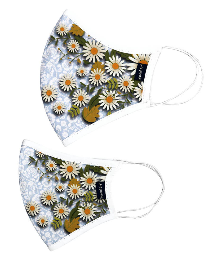 Cubrebocas Margaritas: Estilo Fresco y Protección con un Toque Floral