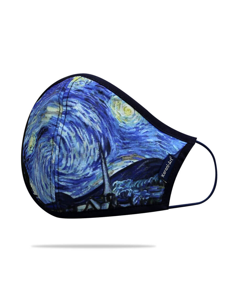 Cubrebocas Noche Estrellada: Elegancia y Protección Inspirada en el Cielo Nocturno