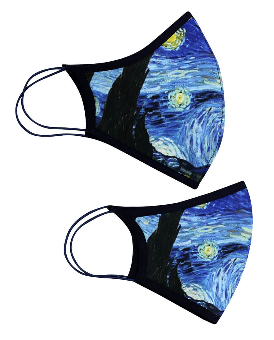 Cubrebocas Noche Estrellada: Elegancia y Protección Inspirada en el Cielo Nocturno