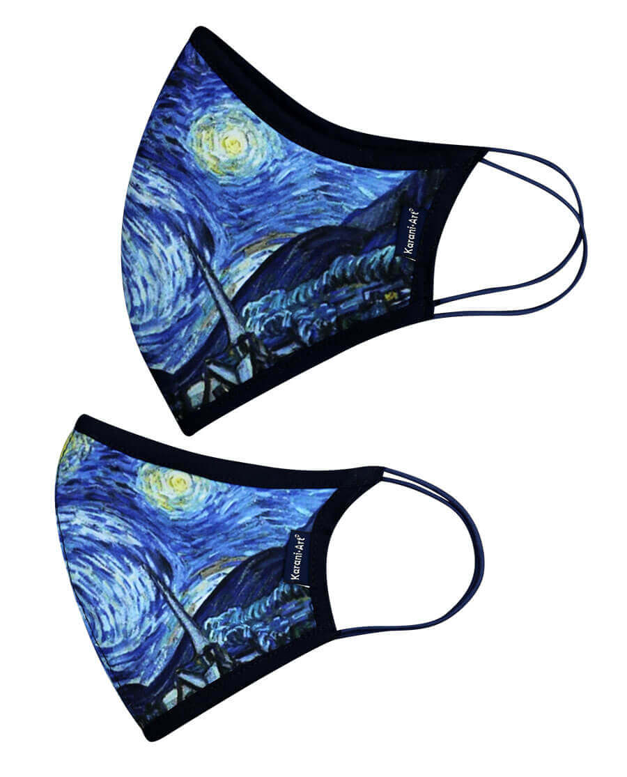 Cubrebocas Noche Estrellada: Elegancia y Protección Inspirada en el Cielo Nocturno