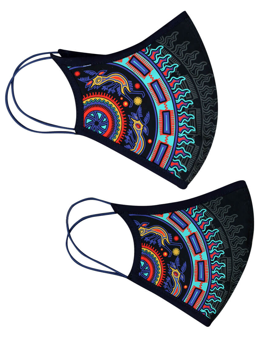 Cubrebocas Sol Huichol: Arte y Cultura en Cada Diseño