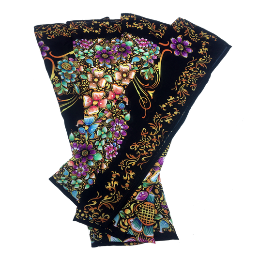 Michoacan Lacquer Scarf | Mexican Elegance and Tradition