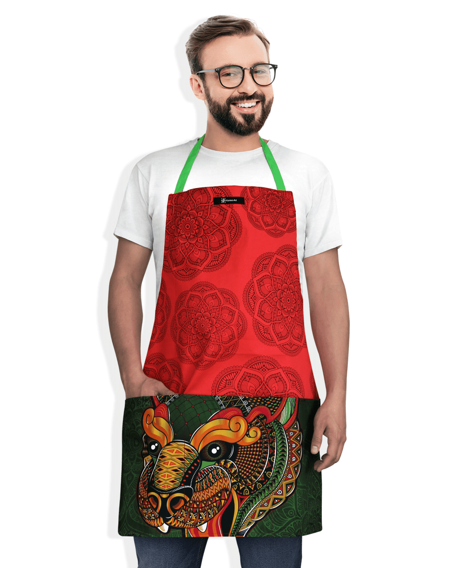 Mandil Jaguar Zapoteco | Estilo Mexicano y Artesanía Única