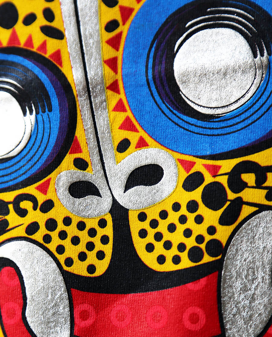 Mascarita Jaguar Playera para Niño | Estilo Único y Colorido
