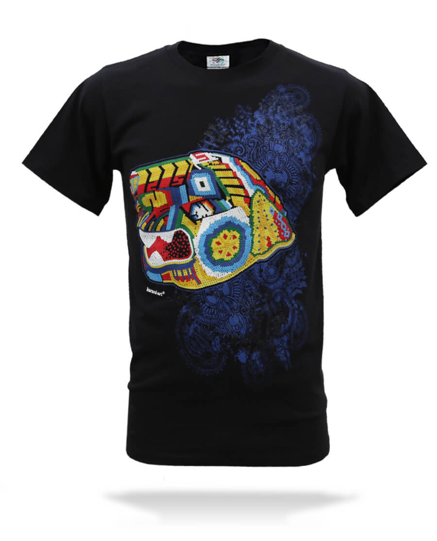 Playera-jaguar-huichol-negro