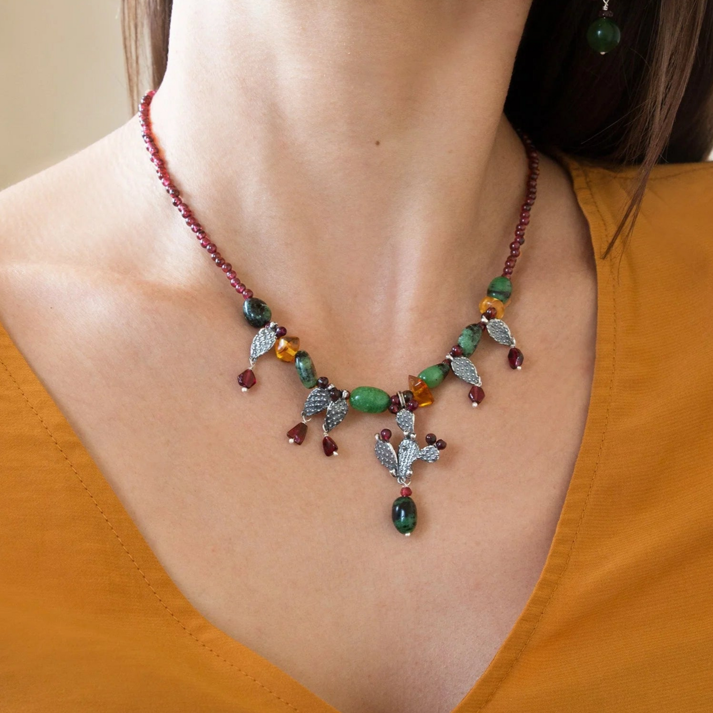 Collar Nopalitos | Estilo Mexicano y Natural
