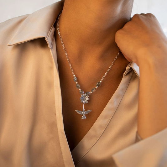 Hummingbird Pollinator Choker | Unique and Natural Jewelry