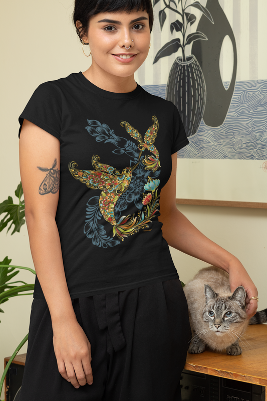 Tzintzuni Playera para Dama | Diseño Mexicano Único y Elegante
