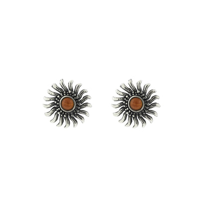 Joyería Aretes Flor Sol