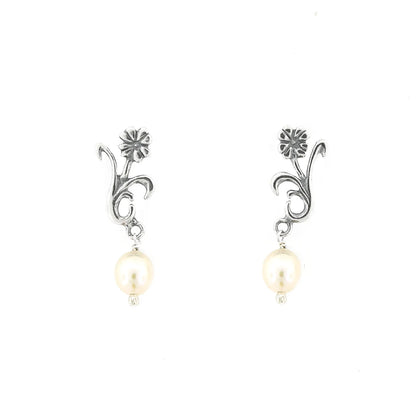 Joyería Aretes Flor Tallo