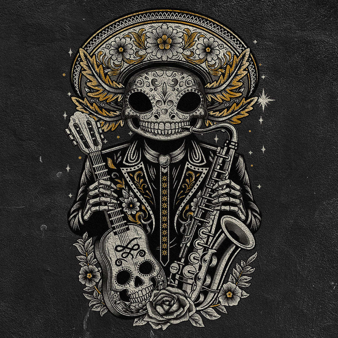 Ajolote Mariachi T-Shirt | Mexican Rhythm in an Authentic Design