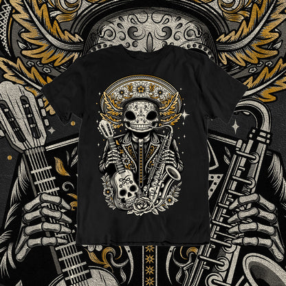 Ajolote Mariachi T-Shirt | Mexican Rhythm in an Authentic Design