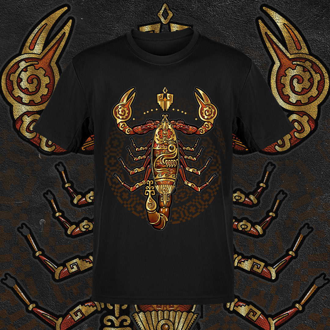 Tecpalt Scorpion T-shirt | Warrior Force and Pre-Hispanic Art