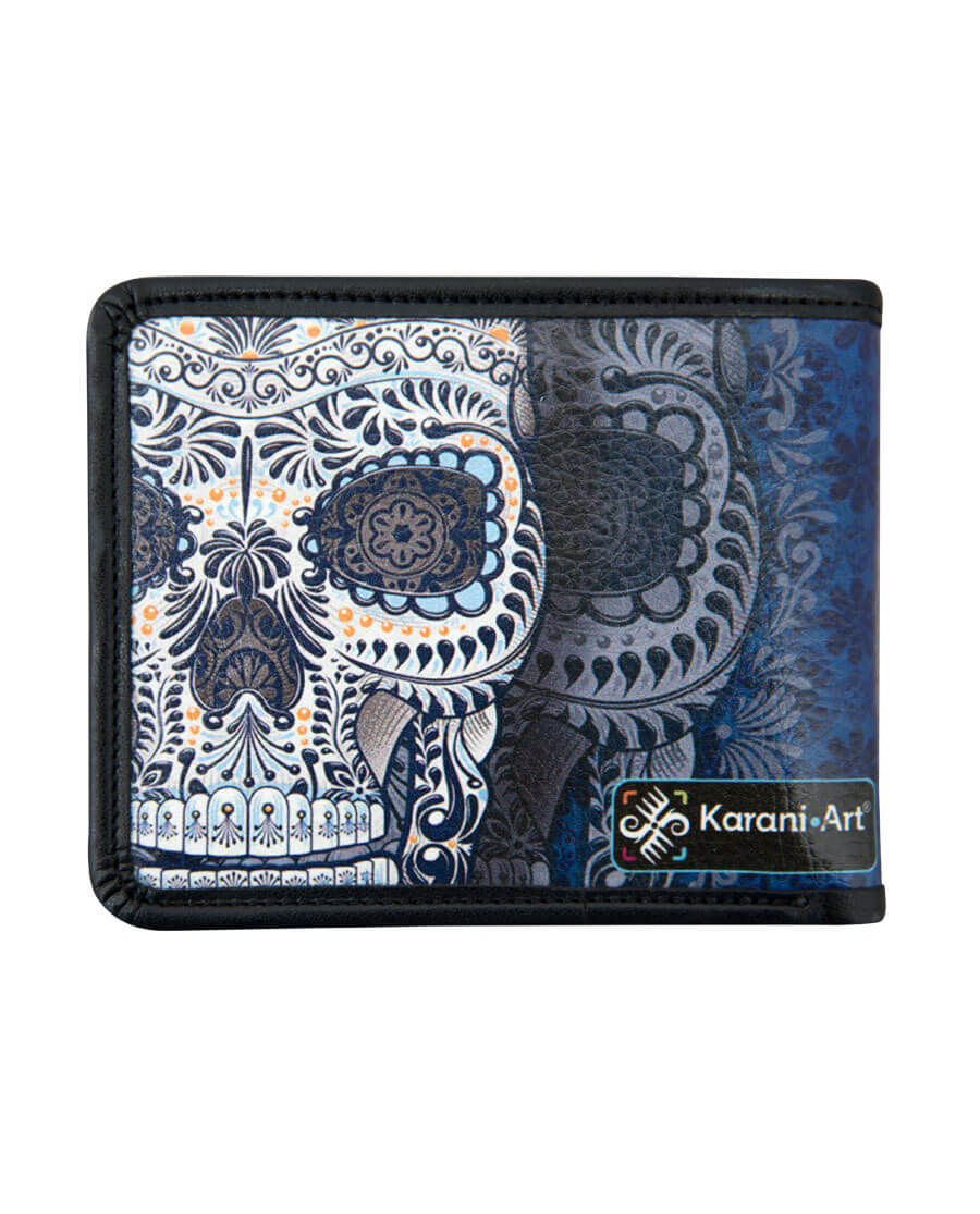 Cartera best sale calavera hombre