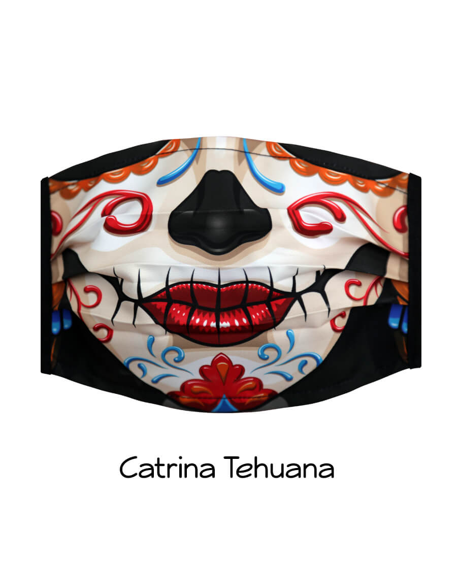 cubrebocas-Catrina-Tehuana