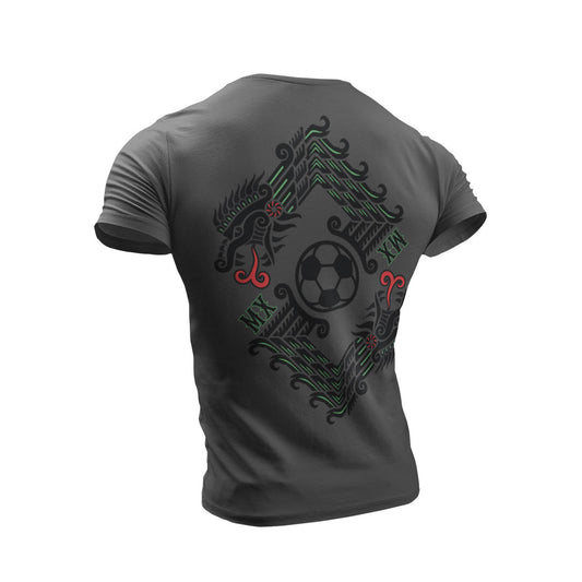 Playera Códice Mundialista | Guerrero del Fútbol en Arte Mesoamericano