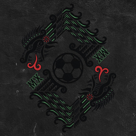 Playera Códice Mundialista | Guerrero del Fútbol en Arte Mesoamericano