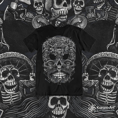 Calavera Posadas Playera para Hombre