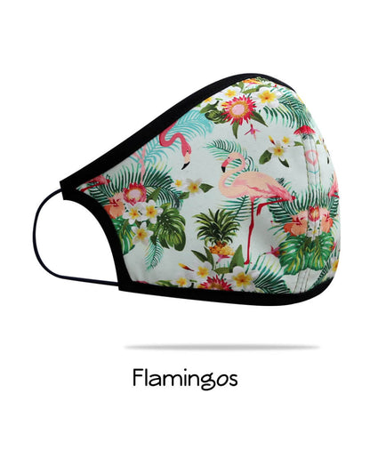 Cubrebocas-Flamingos