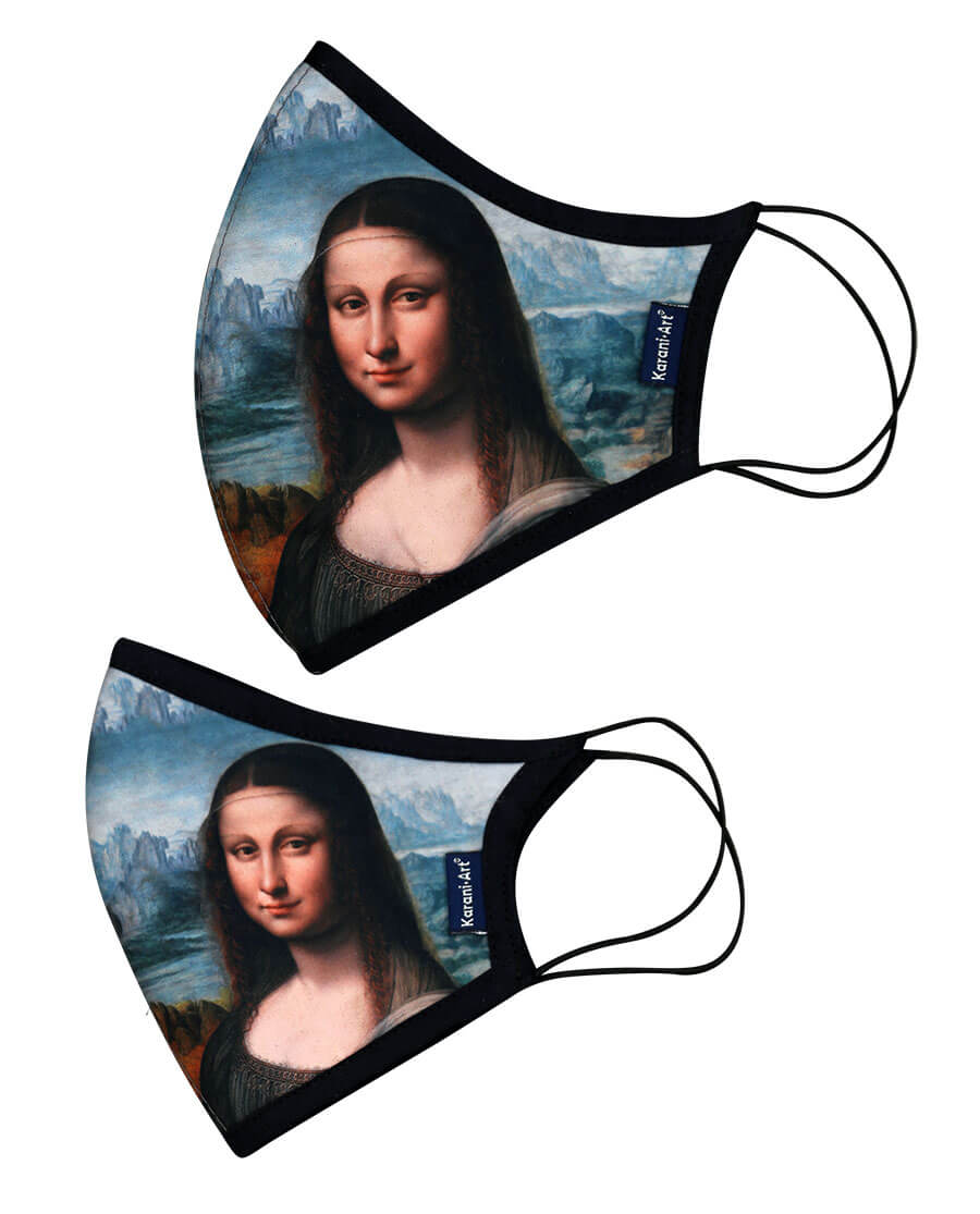Cubrebocas Mona Lisa