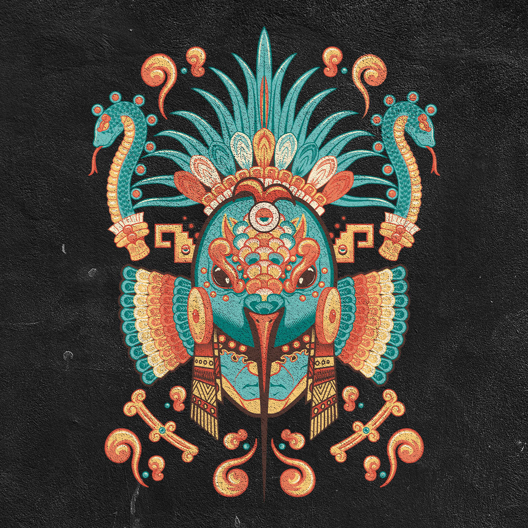 Playera Dios de la Guerra | Arte Mexicano en Algodón Premium