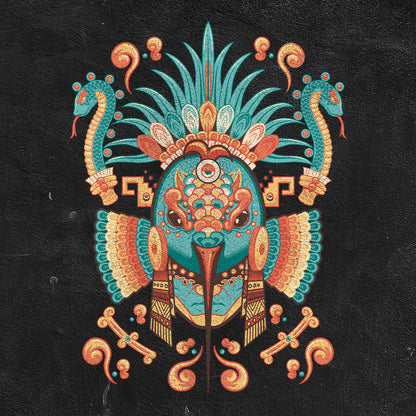 Playera Dios de la Guerra | Arte Mexicano en Algodón Premium