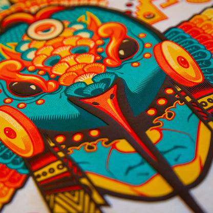 Playera Dios de la Guerra | Arte Mexicano en Algodón Premium