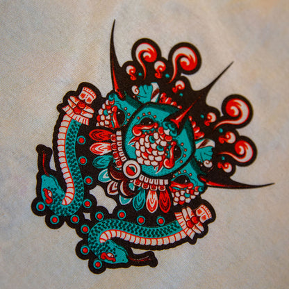 Playera Dios de la Guerra | Arte Mexicano en Algodón Premium