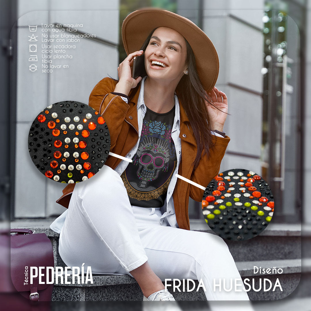 Frida Huesuda Playera para Dama | Diseño Mexicano y Exclusivo