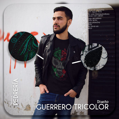 Guerrero Tricolor Playera para Hombre