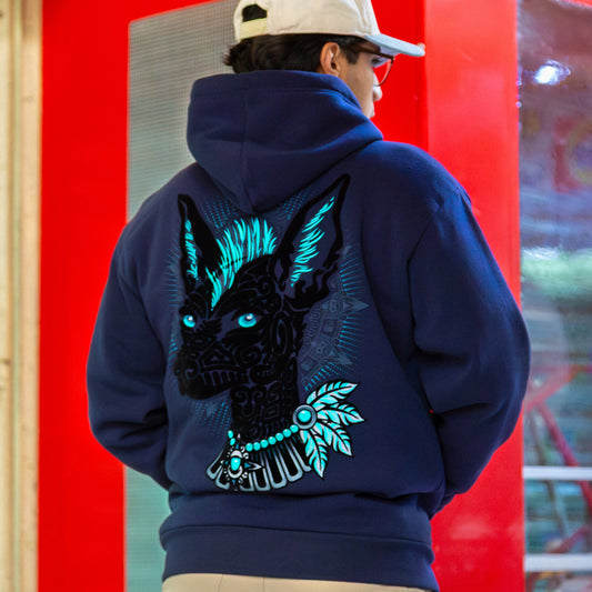 Guía del Inframundo – Sudadera Azul | Karani Art