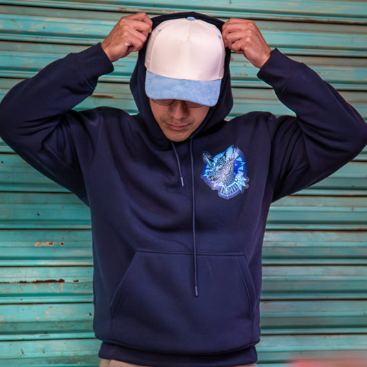 Guía del Inframundo – Sudadera Azul | Karani Art