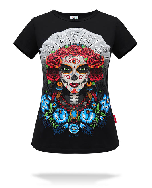 Playera-Catrina-Tehuana-dama