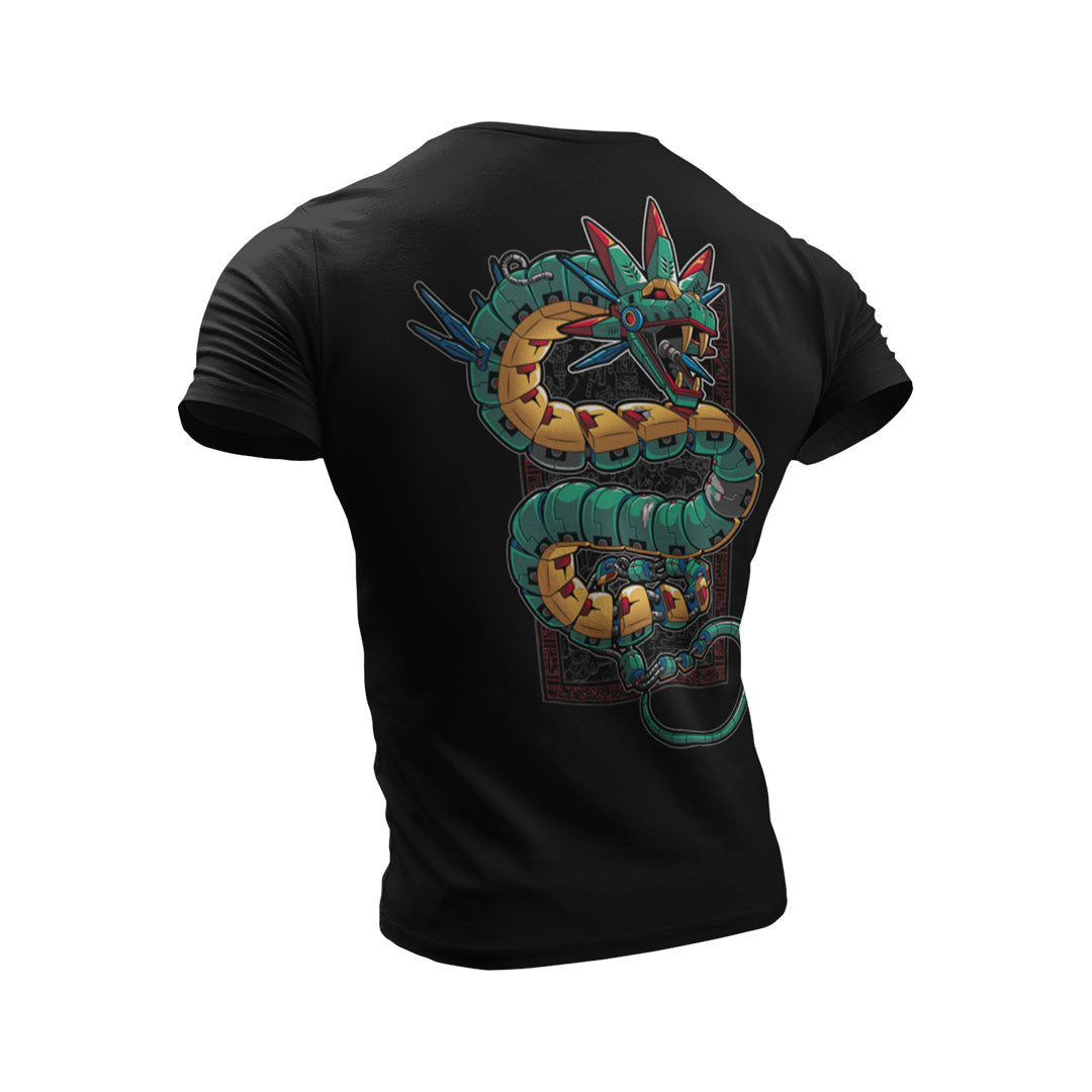 Playera QuetzalMachine | Arte Mexicano Tecno-Ancestral