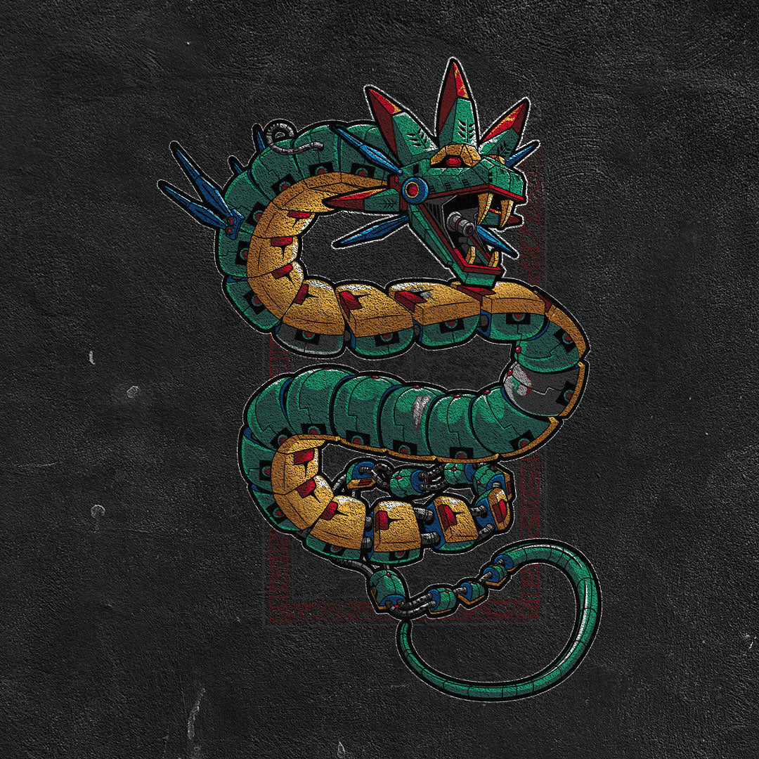 Playera QuetzalMachine | Arte Mexicano Tecno-Ancestral