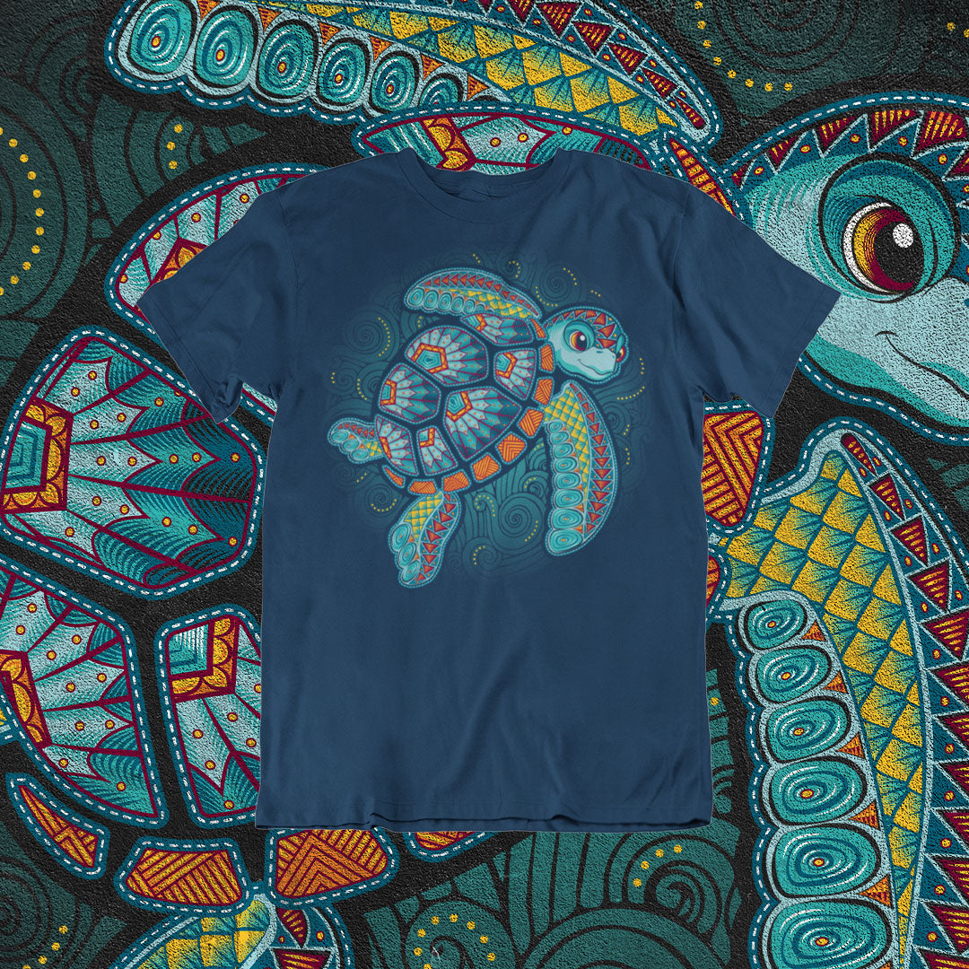 Tortuga azul Playera para Hombre