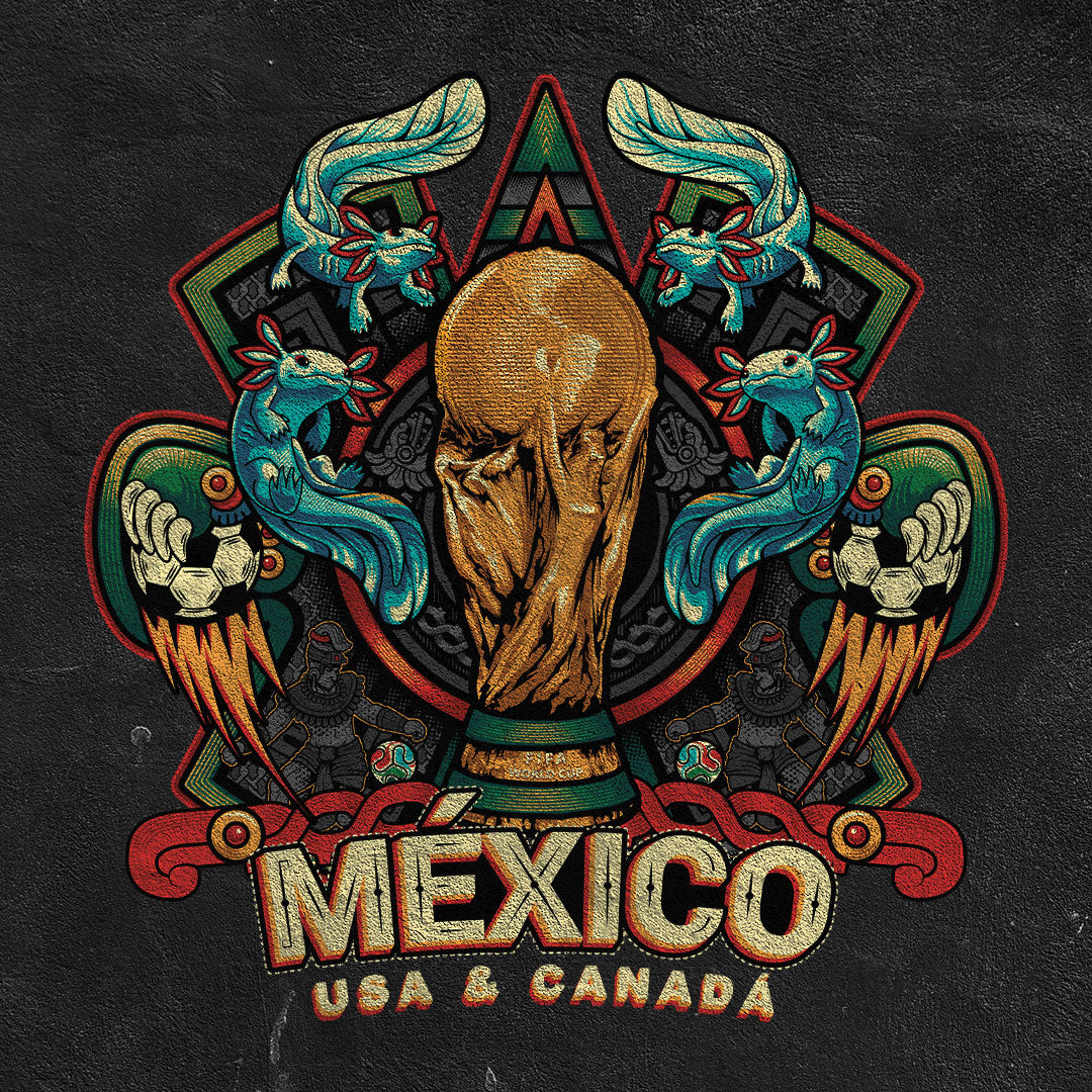 Playera Ajolote Mundialista | Espíritu Ancestral del Juego Sagrado