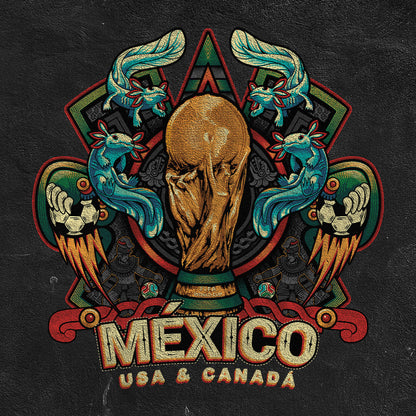 Playera Ajolote Mundialista | Espíritu Ancestral del Juego Sagrado