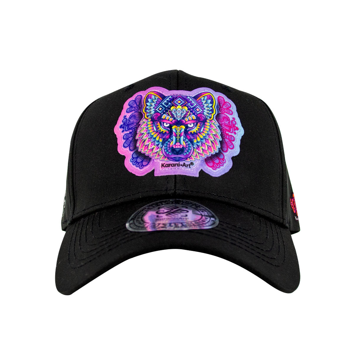 Gorra Cuetla Lisa Negra | Elegancia Minimalista con Toque Cultural