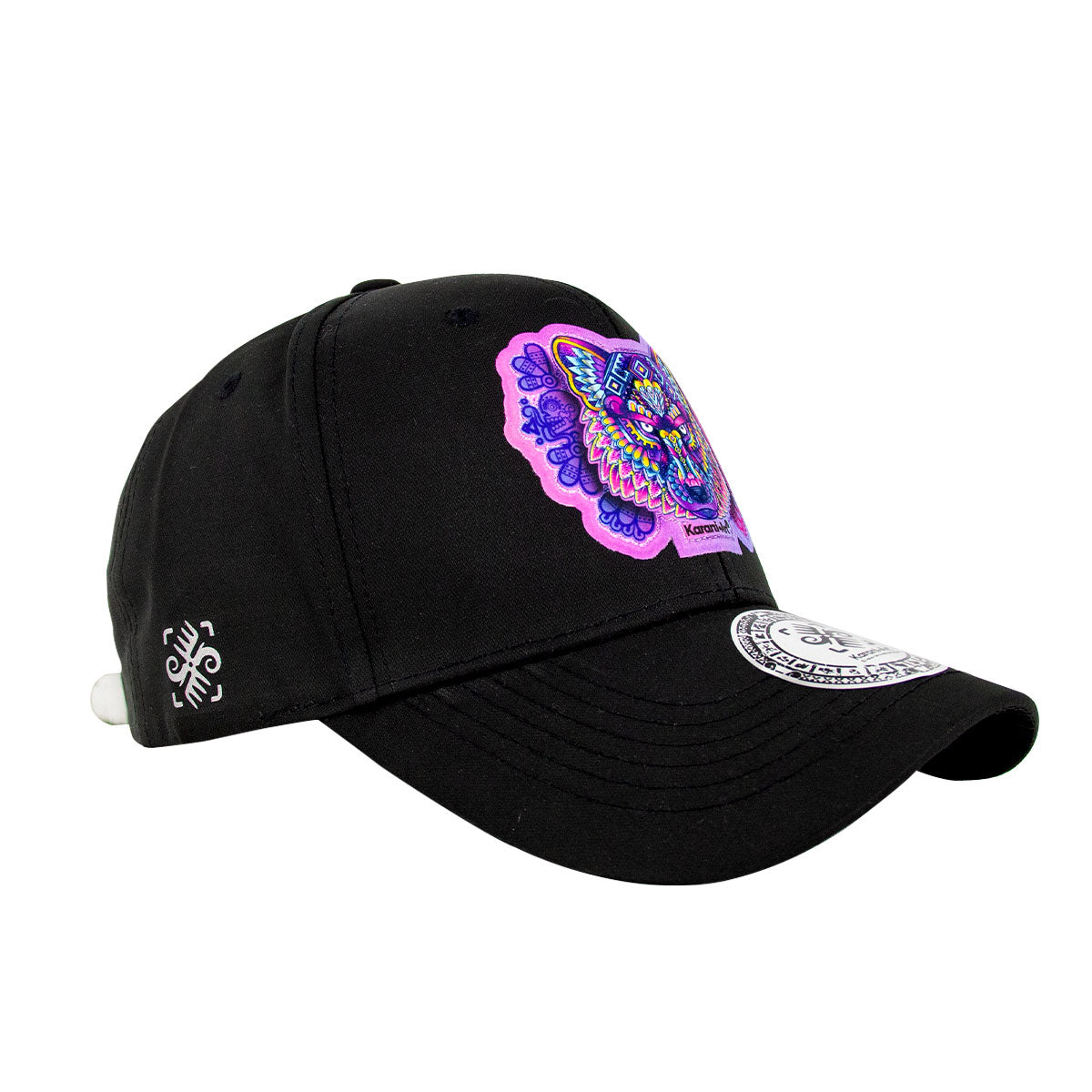 Gorra Cuetla Lisa Negra | Elegancia Minimalista con Toque Cultural