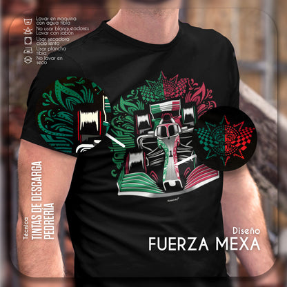 Fuerza Mexa playera para hombre